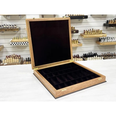 Шахматная доска ларец без фигур Эвкалипт 45 см