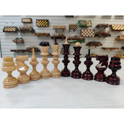 Шахматные фигурыдеревянные Точенка липа без доски ручной раб