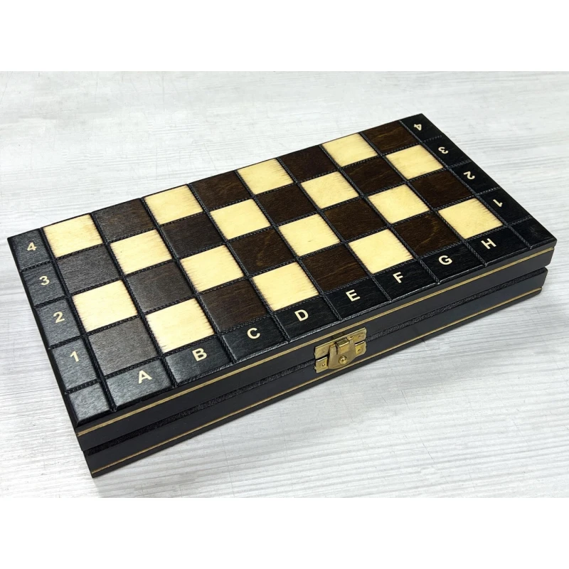 Шахматы дорожные магнит деревянные Мадон