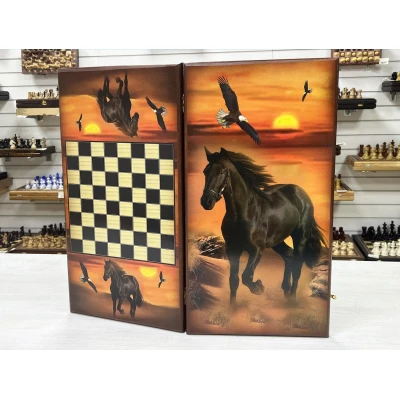 Нарды деревянные Жеребец большие 60 см