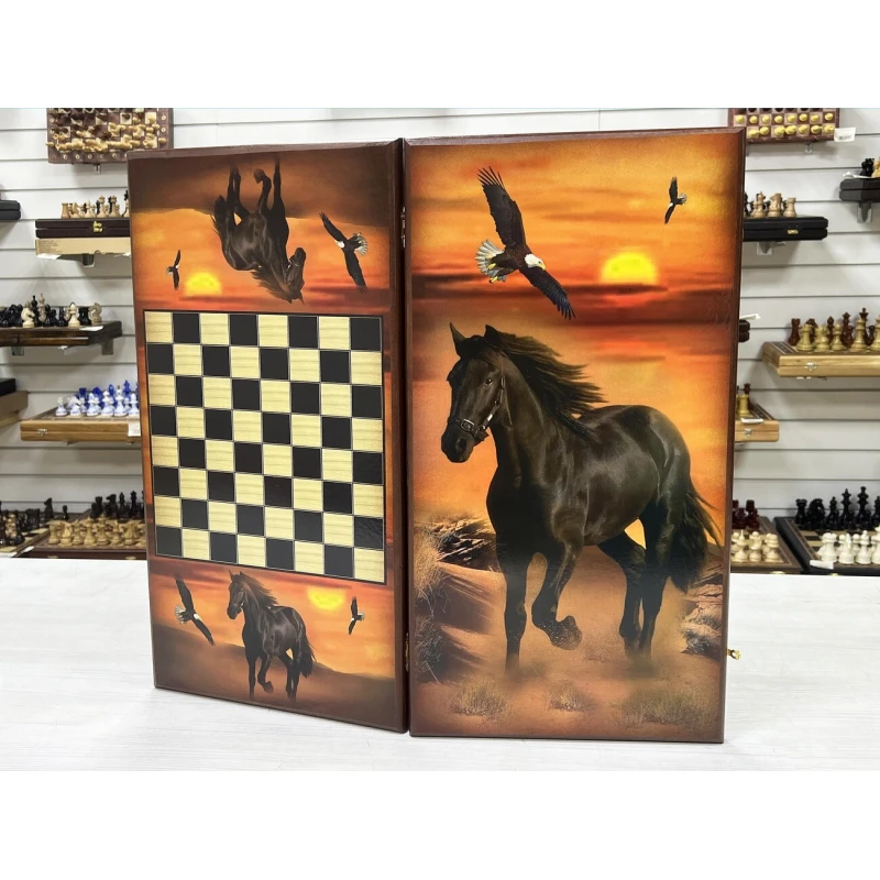 Нарды деревянные Жеребец большие 60 см