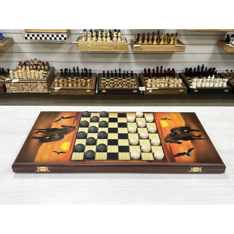 Нарды деревянные Жеребец большие 60 см