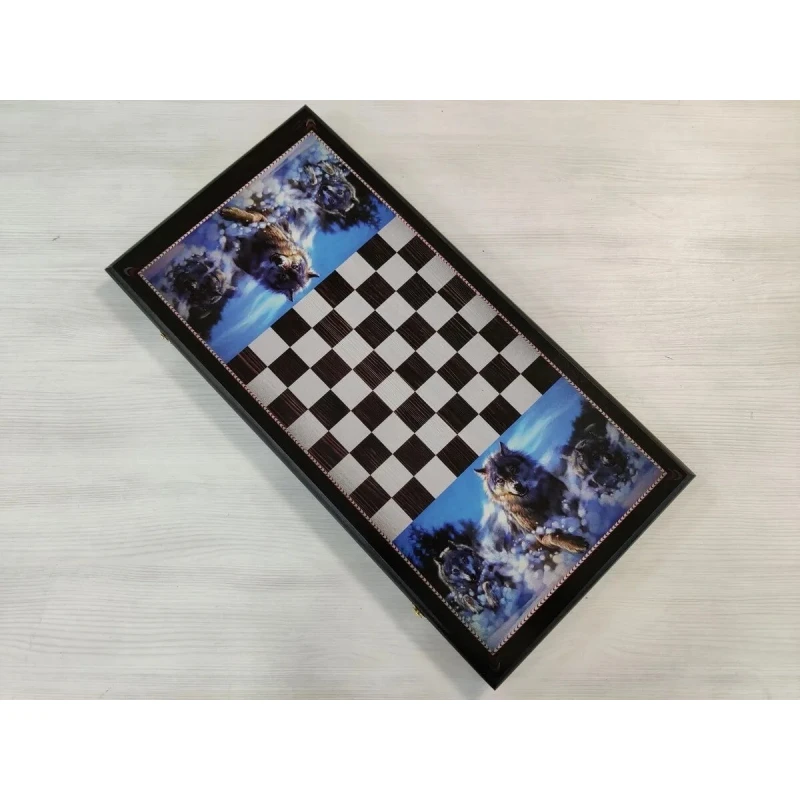 Нарды + Шашки Стая волков большие 60 см