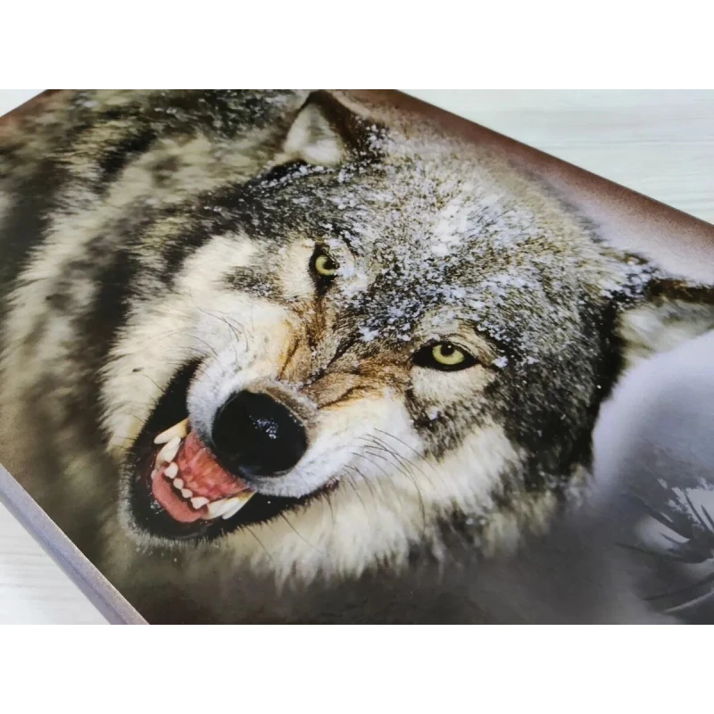 Нарды деревянные подарочные Волчий оскал средние 50 см