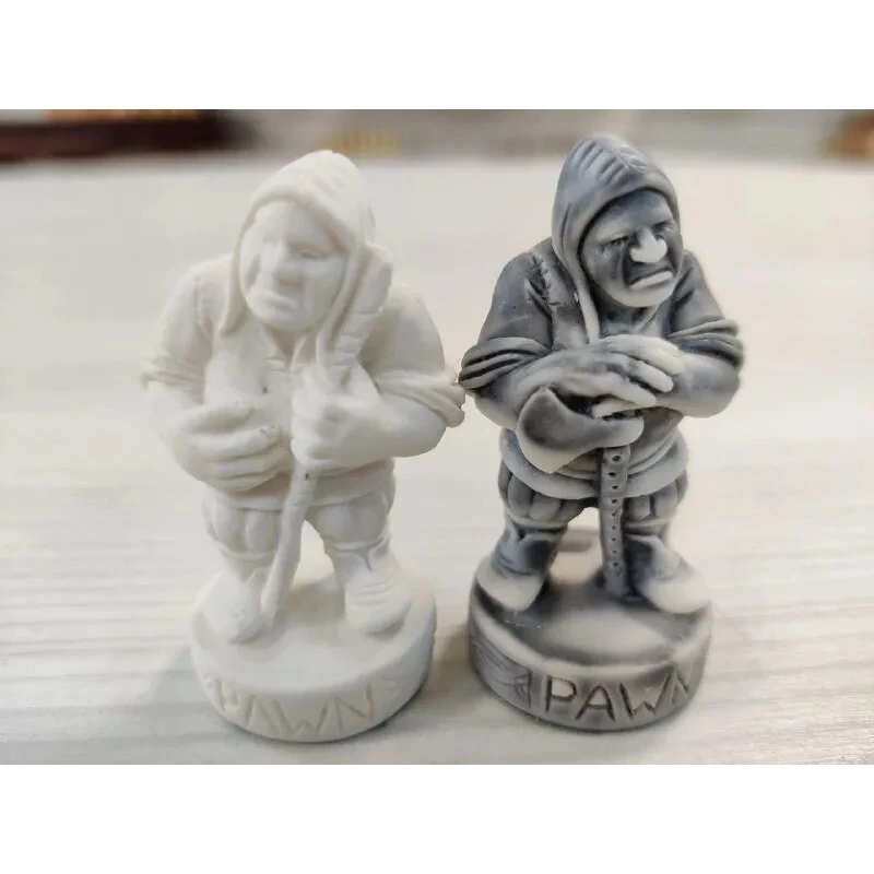 Шахматные фигуры подарочные Средневековье из литьевого мрамора без фигур