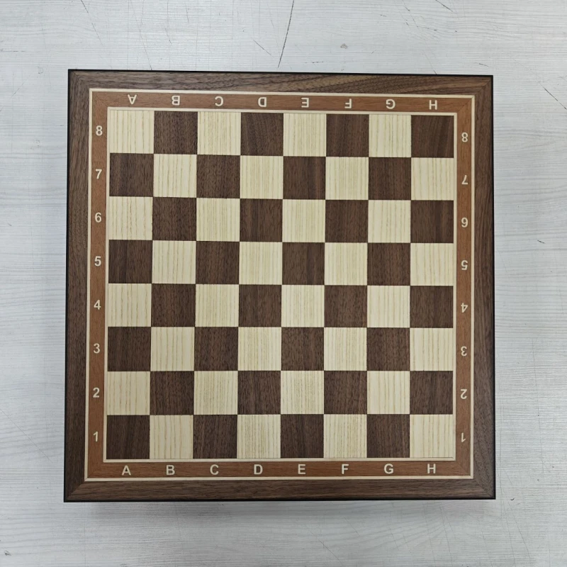 Шахматный ларец Турнирный без фигур орех 40 с ячейками