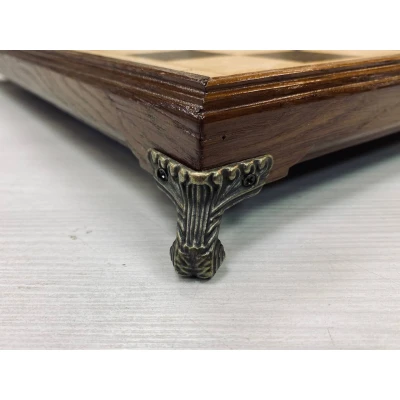 Шахматная доска нескладная из дуба большая на ножках - 1 , Hachatyr