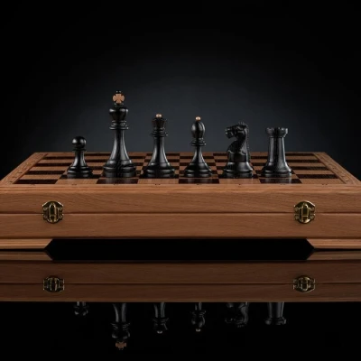 Шахматы Классические черно белые