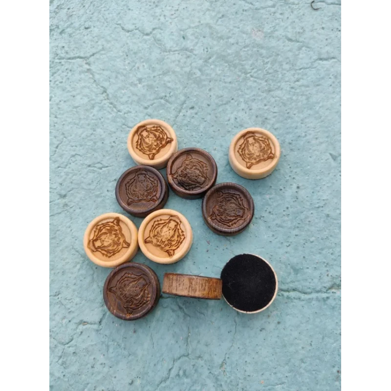 Фишки для нард и шашек резных ручной работы, 26 мм