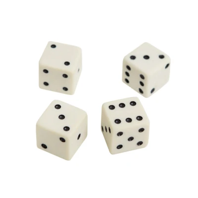 Кости игральные из слоновой кости 8 мм, 1 шт (аналог)