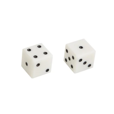 Кости игральные из слоновой кости 9 мм, 1 шт (аналог)