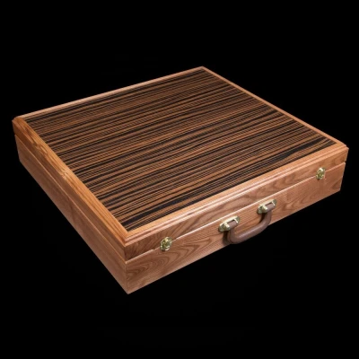 Шахматы Стаунтон Люкс (макассар/самшит)