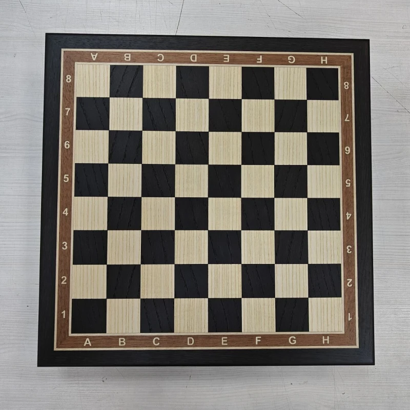 Шахматная доска ларец без фигур моренный дуб 40 см