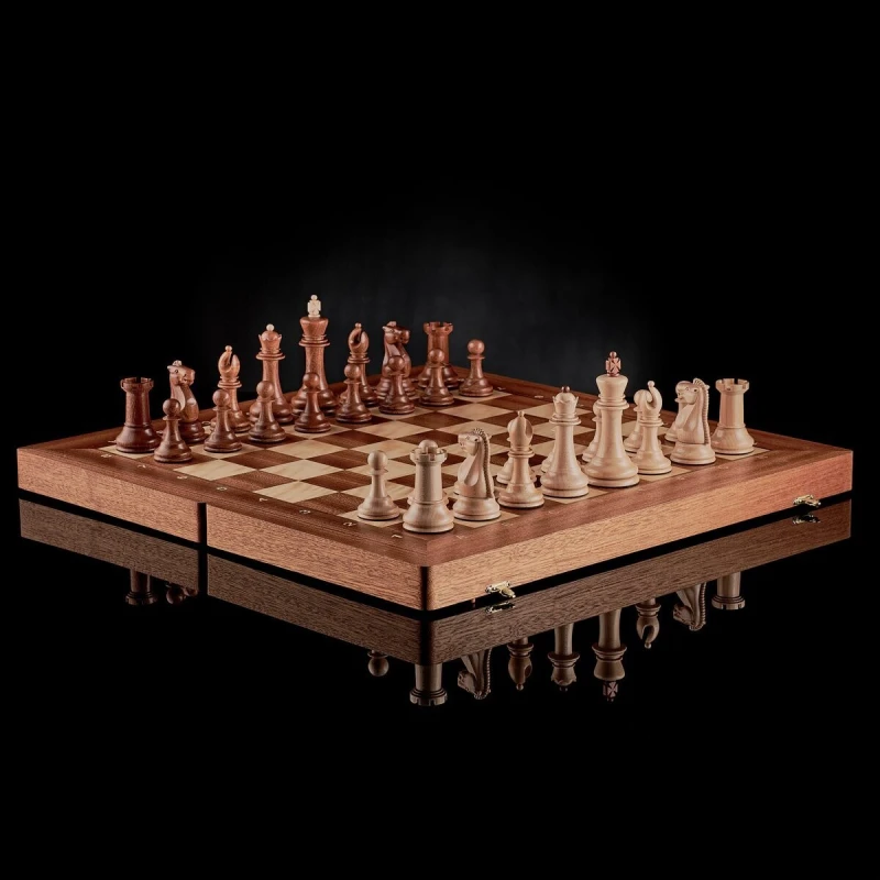 Шахматы Стаунтон коллекционный (складная доска)