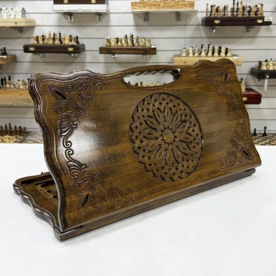 Нарды резные с ручной Узорные деревянные большие 60 см