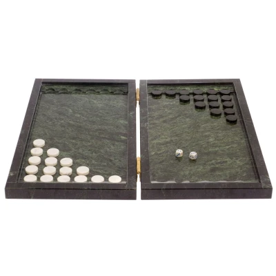 Нарды подарочные из камня змеевика 48 см