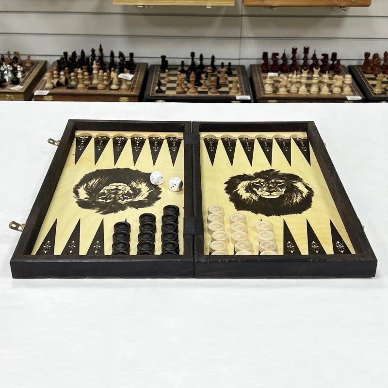 Шахматы, нарды, шашки Путешествие большие Мадон