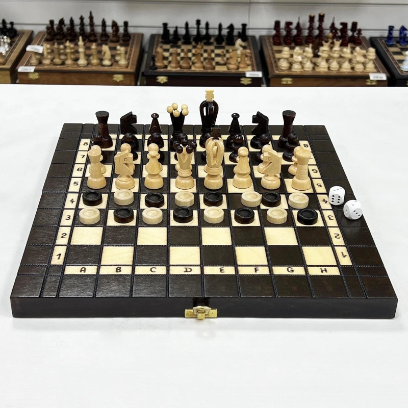 Шахматы, нарды, шашки Путешествие средние Мадон