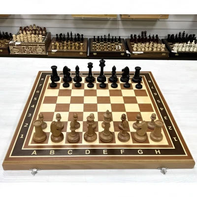 Шахматы нарды деревянные Турнирные красное дерево большие бе