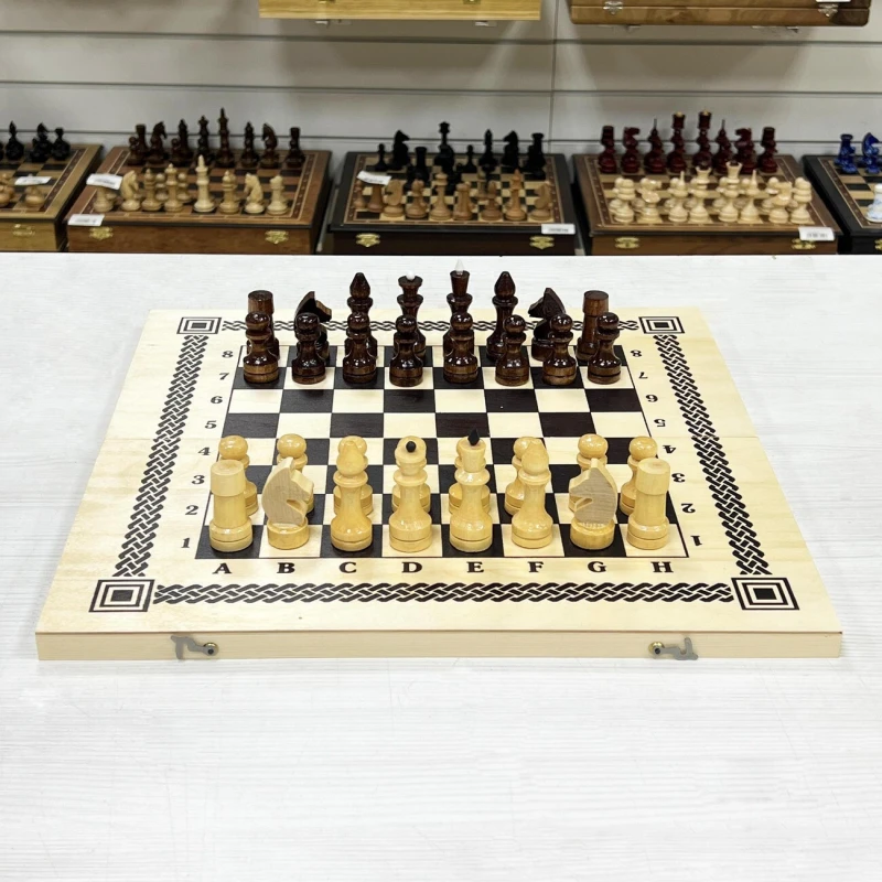 Шахматы нарды шашки для детей Игра три в одном 400*200*36