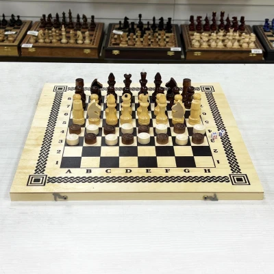 Шахматы нарды шашки для детей Игра три в одном 400*200*36