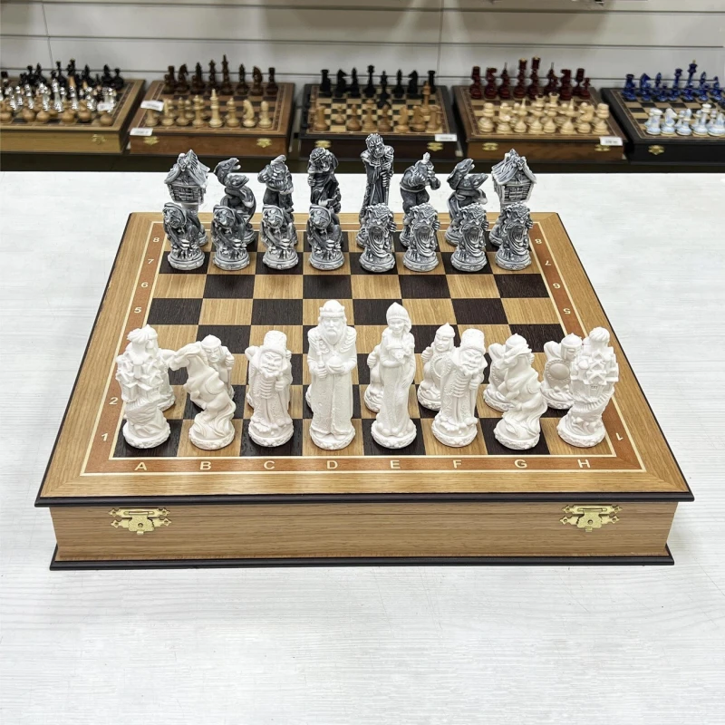 Шахматы Русские сказки в дубовом ларце