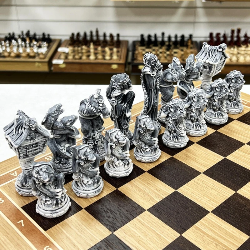 Шахматы Русские сказки в дубовом ларце