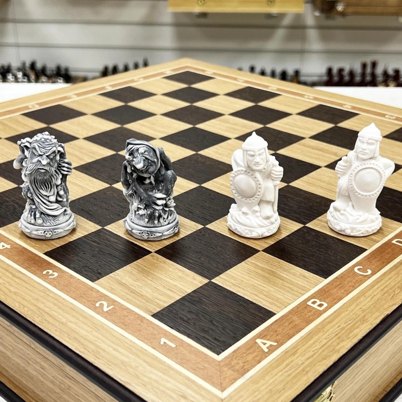 Шахматы Русские сказки в дубовом ларце