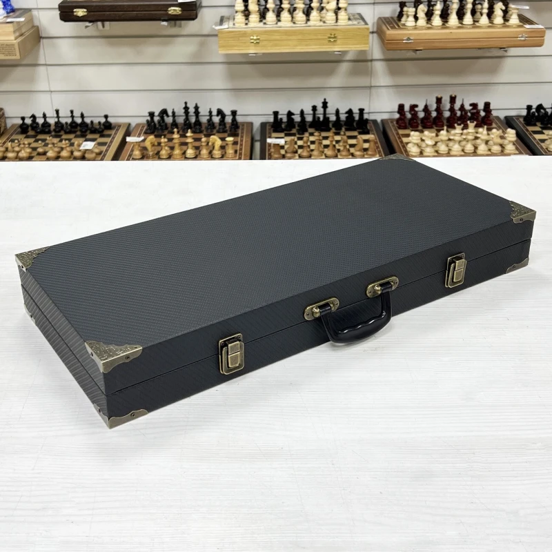 Нарды подарочные Спартанец 53 см в дипломате с ручкой