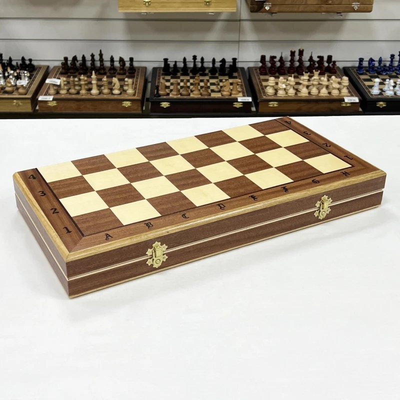 Шахматы деревянные турнирные большие 7 инкрустация