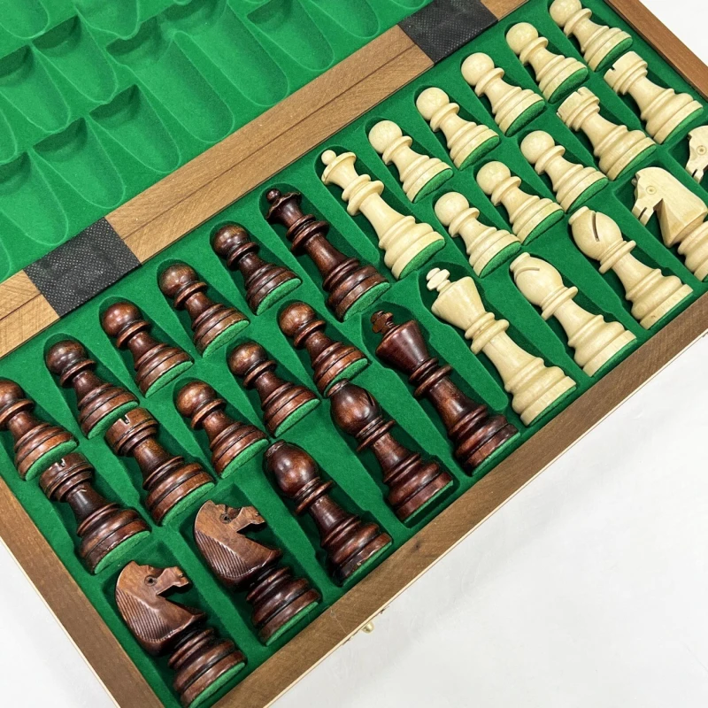 Шахматы деревянные турнирные большие 7 инкрустация