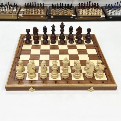 Шахматы деревянные турнирные большие 7 инкрустация