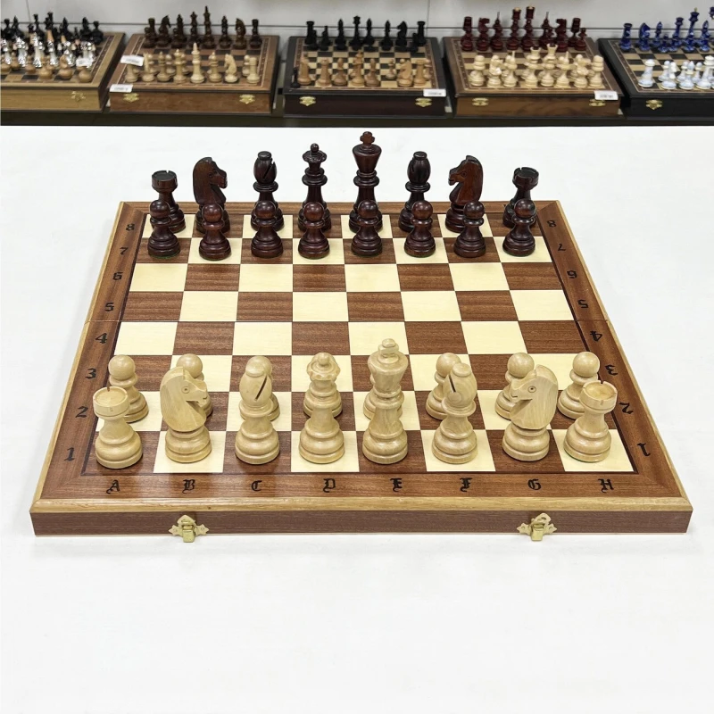Шахматы деревянные турнирные большие 7 инкрустация
