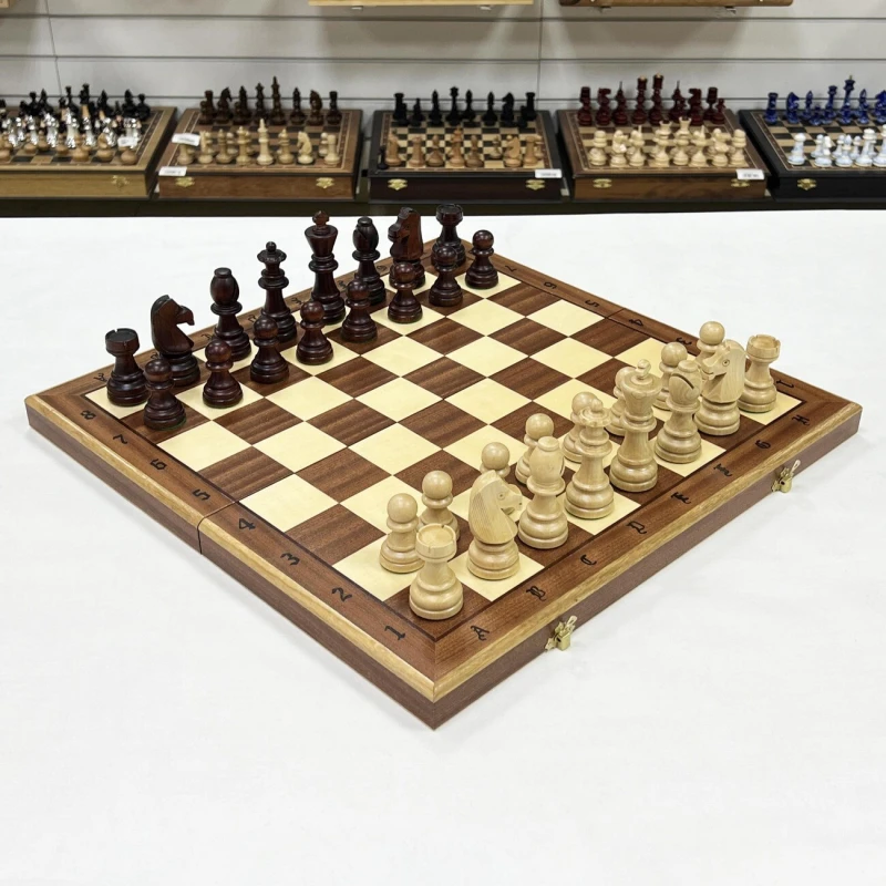 Шахматы деревянные турнирные большие 7 инкрустация