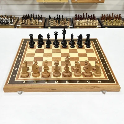 Шахматы Турнир красное дерево с утяжелением