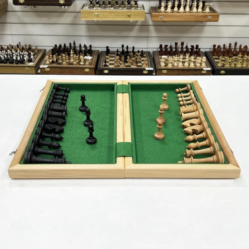 Шахматы Турнир красное дерево с утяжелением