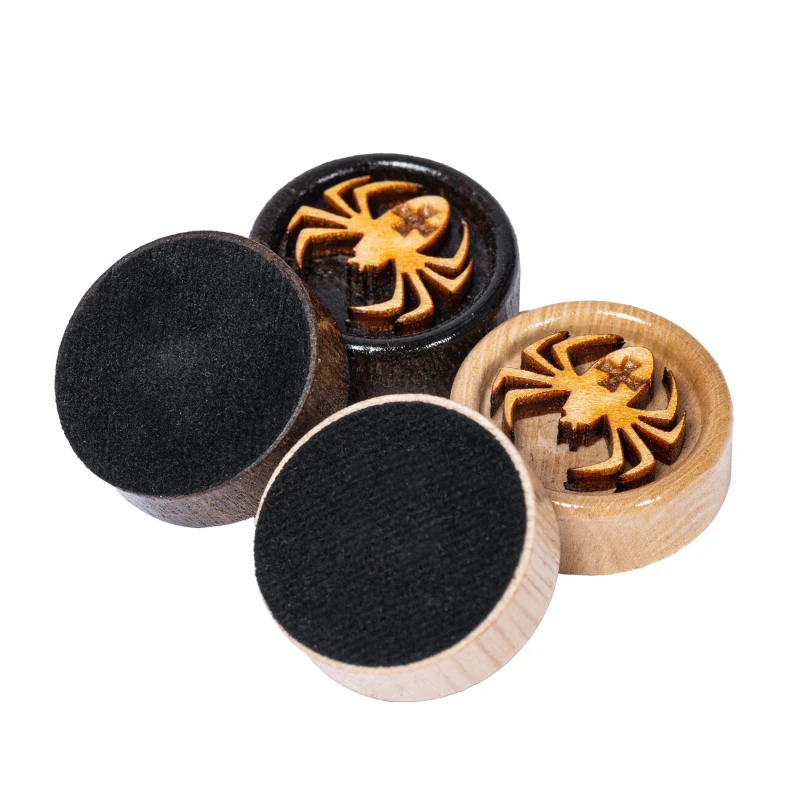 Фишки для нард и шашек ручной работы деревянные Паук резные