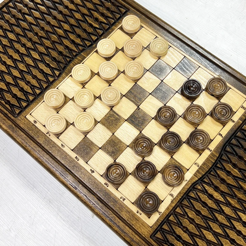 Нарды деревянные резные Тигр 60 см, Artash