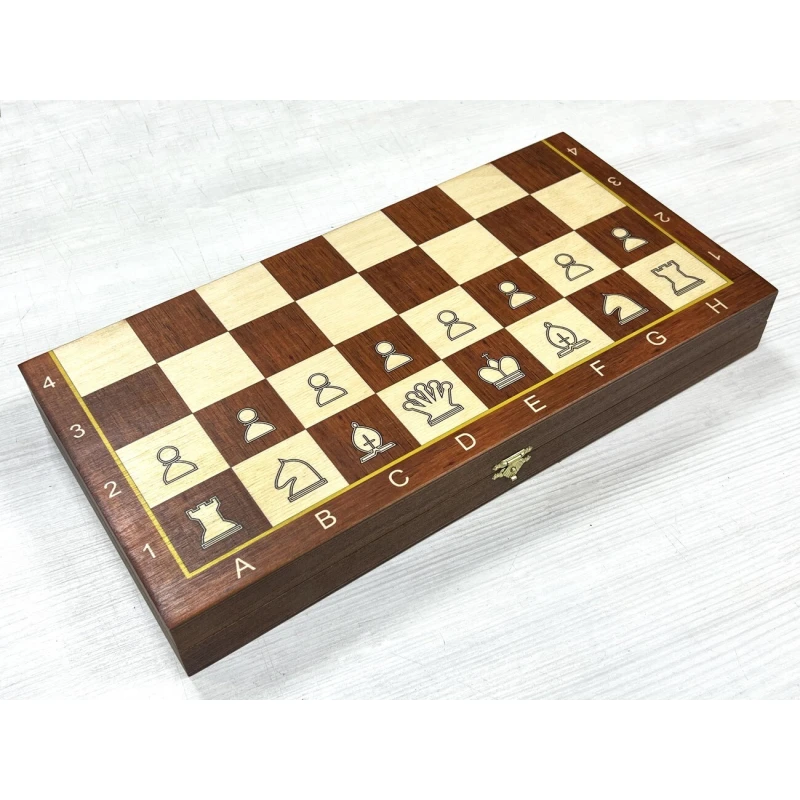 Шахматная доска деревянная Авангард Люкс 37 см