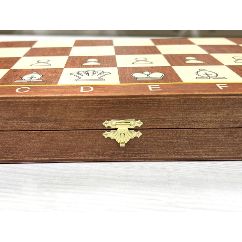 Шахматная доска деревянная Авангард Люкс 37 см