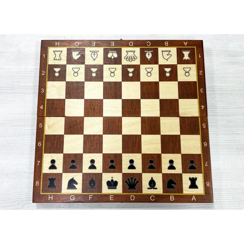 Шахматная доска деревянная Авангард Люкс 37 см