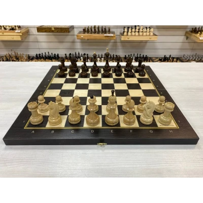 Шахматы турнирные Авангард венге с резным конем