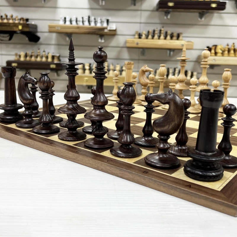 Шахматы нескладные Ренессанс из ясеня