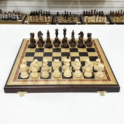 Шахматы резные Бастион дубовые