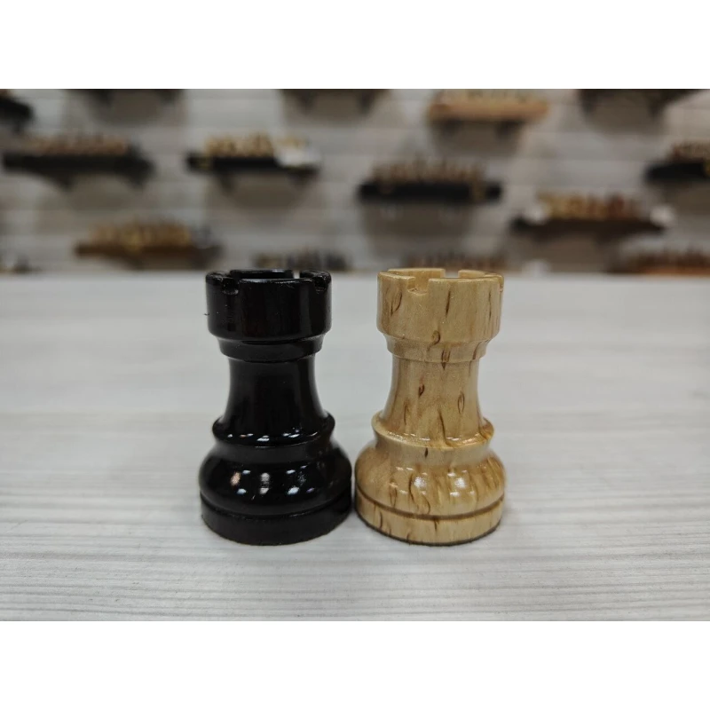 Шахматные фигуры Карельская береза Стаунтон люкс