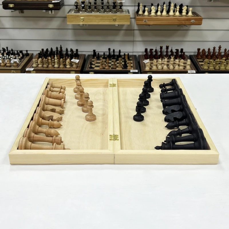 Шахматы деревянные гроссмейстерские с фигурами из бука утяжелёнными