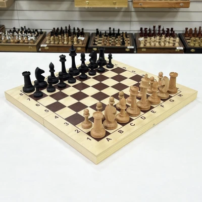 Шахматы деревянные гроссмейстерские с фигурами из бука без утяжеления