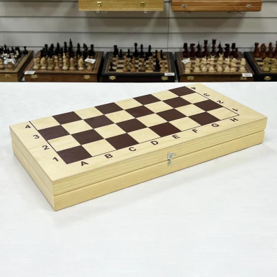 Шахматная доска гроссмейстерская 43 см без фигур большая