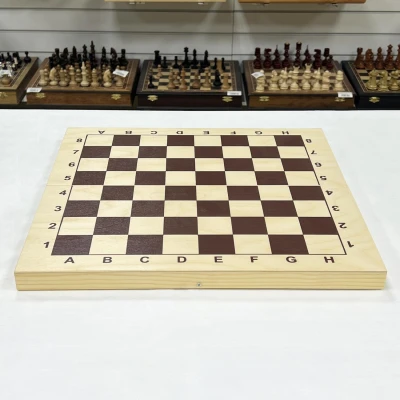 Шахматная доска гроссмейстерская 43 см без фигур большая