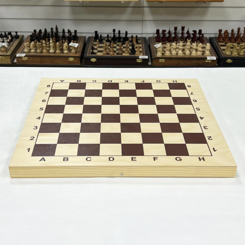 Шахматная доска гроссмейстерская 43 см без фигур большая